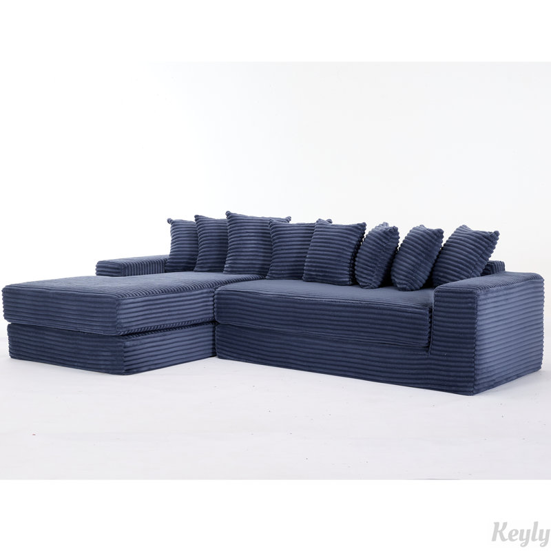 Canapé-lit convertible Oversize, Bleu