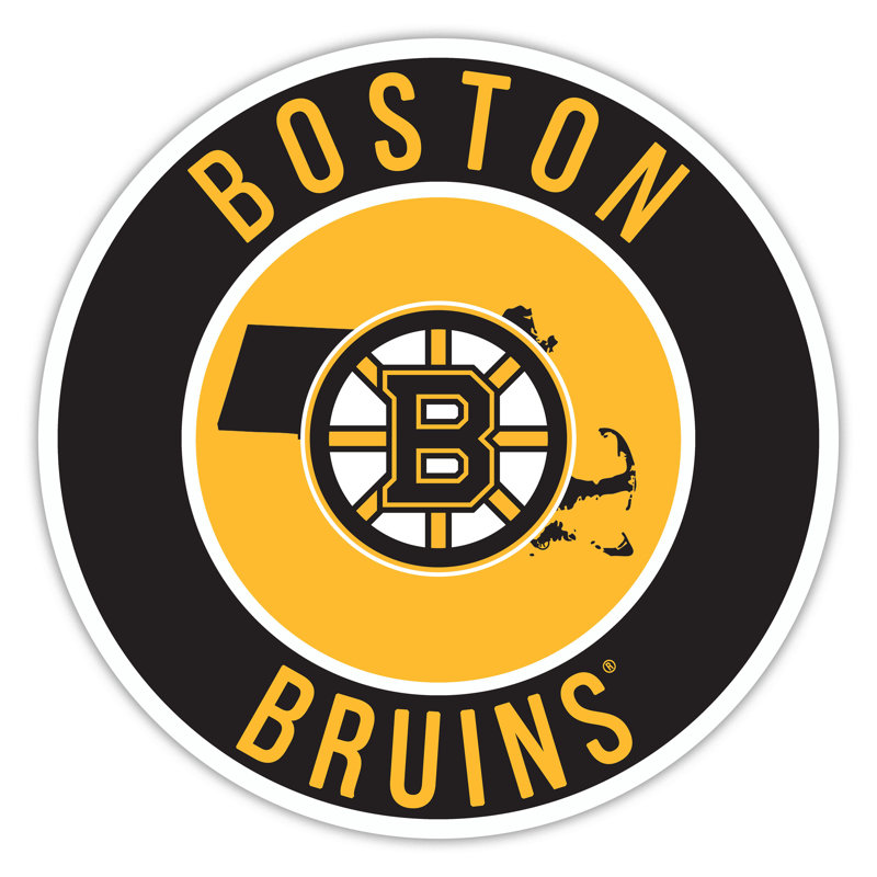 Bruins Bright Line - 16" Circle With State