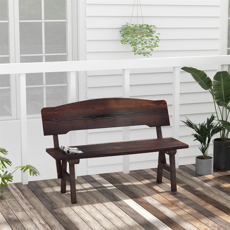 Manufactured Wood Wood Outdoor Bench