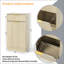 Armoire à poubelle inclinable 10 gallons Woodgrain
