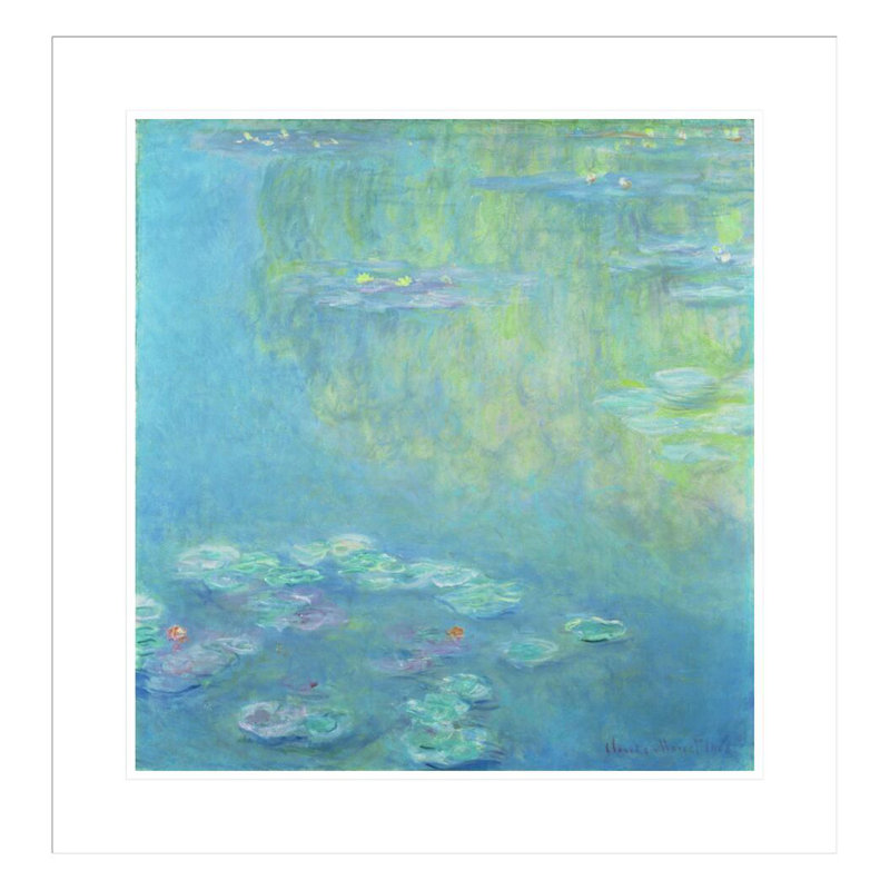 «Waterlilies» par Claude Monet, impression giclée encadrée, H 24,39 po x l 23,5 po