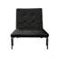 Chaise ajustable (futon) à finition noire