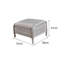 Majorca Rattan 2 Seat Recliner Tea for Two Set in Dove Grey with Stools