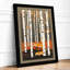 Fox in Autumn Forest Boho - Framed Print-1569413145-1569413157