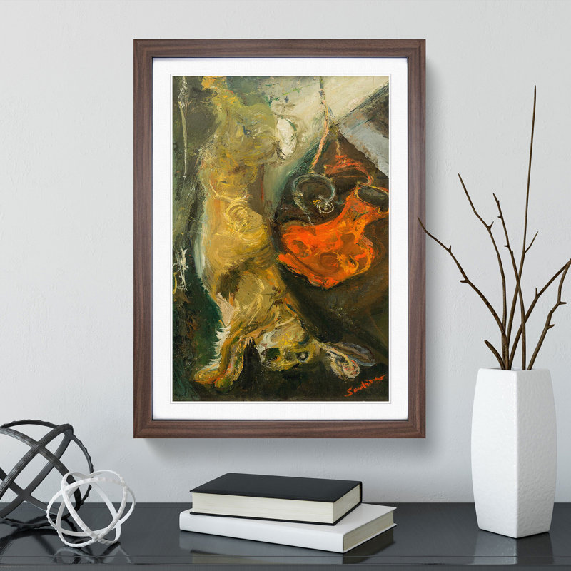 Rabbit Carcass by Chaim Soutine - Framed Print, 36cm H x 27cm W x 2cm D, Walnut Framed