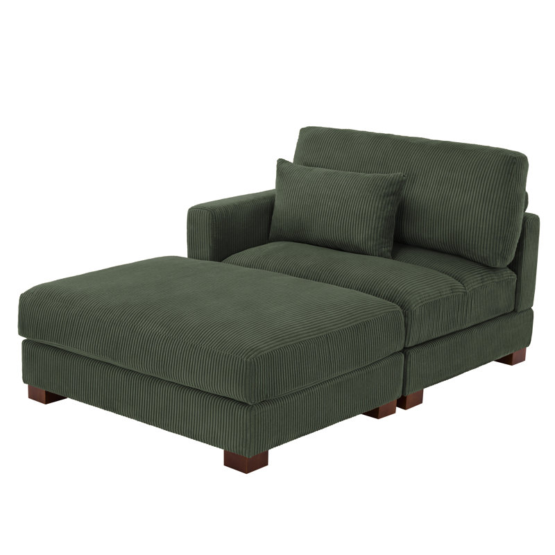 Bentura Chaise Lounge, Left Hand Facing, Green