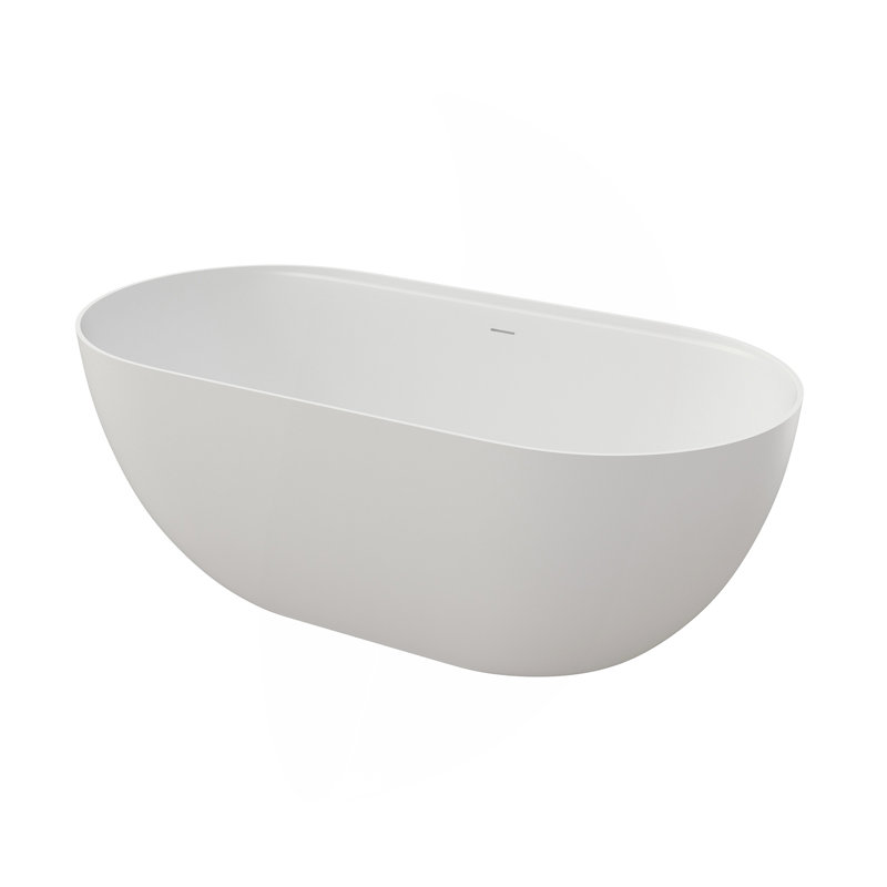 Baignoire profonde 59 "de qualité supérieure avec tablette en acrylique