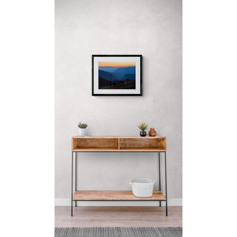 Dolomites, Italy, Atmospheric Perspective Photographic Print, 19" H x 25" W x 2" D, Black Framed Canvas, No Mat