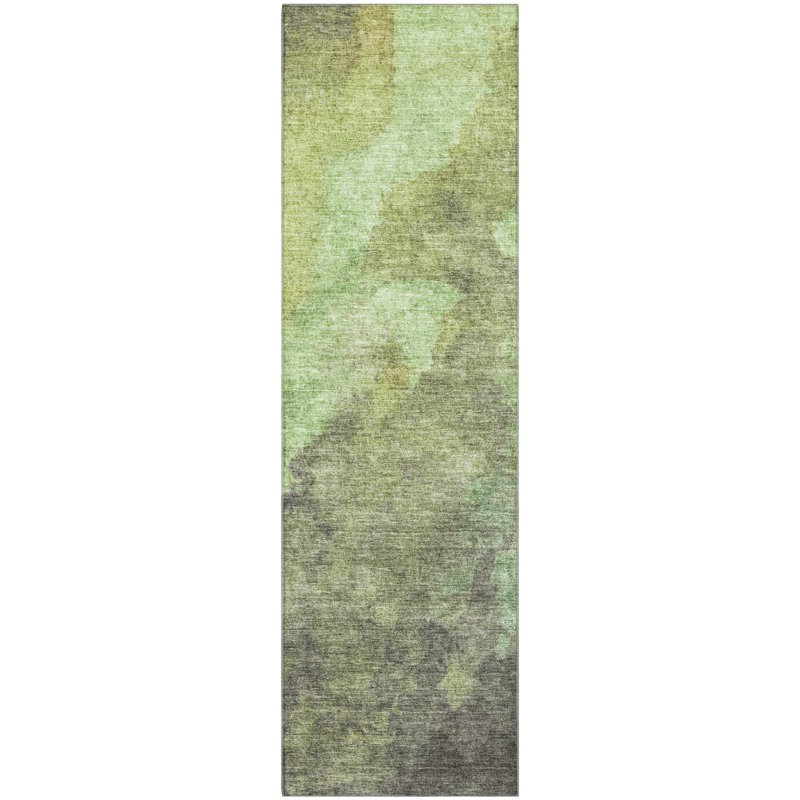 Premium Machine Washable Pirtle AMF1983 Abstract Rug, Runner 2'3" x 7'6"