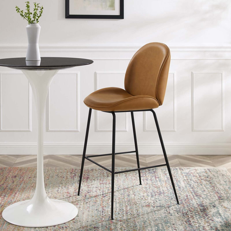 Tabouret de comptoir Scoop, Brun clair, Tabouret de bar (assise de 30 po de hauteur)