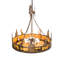 40" Wide Wildlife At Dusk Inverted Pendant