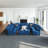 Bernel 130" Wide Chenille Modular Sectional with Ottoman-1615606