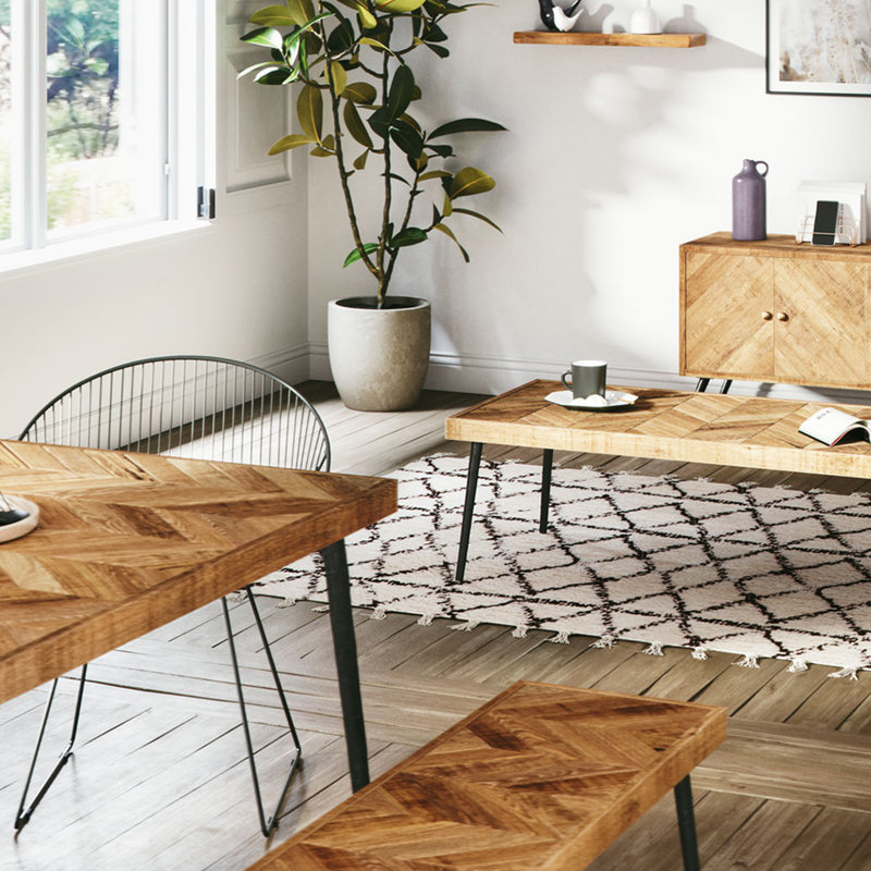 Solid Wood Bench