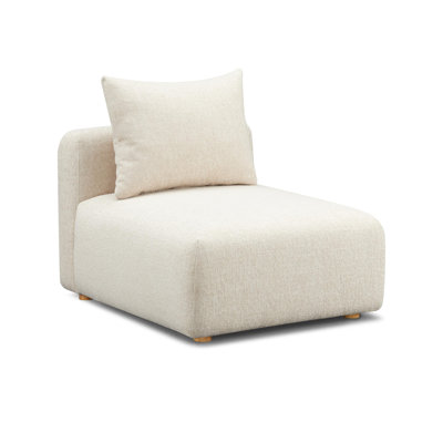 Hangover Cream Modular Armless Chair