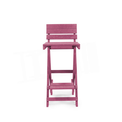 Tabouret de bar extérieur pliable en PEHD recyclé toutes saisons Harbour Point