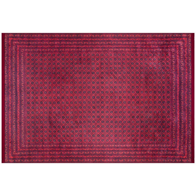 Tapis intérieur / extérieur en coton Rumjana, Tapis de couloir 3 pi 3 po x 9 pi 10 po