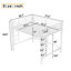 Lit mezzanine robuste en métal avec des échelles faciles à monter et des barrières de sécurité pour un espace de vie efficace-977782014