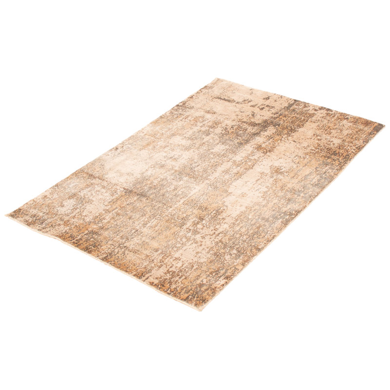 Tapis beige / gris tissé à la main Sophy