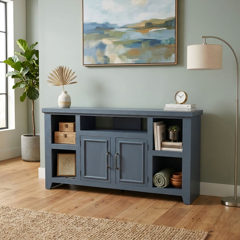 Bowen 60" TV Console, Slate Blue