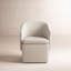 Chaise de salle à manger rembourrée avec roulettes Temara-109920689