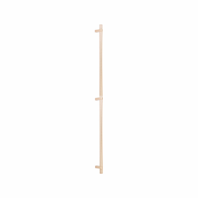 Poignée d'électroménager Emtek Select 36 po d'un centre à l'autre avec tige rectangulaire et poignée moletée (fixation en surface dissimulée)