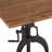 Hackett Extendable Teak Solid Wood Top Metal Base Dining Table