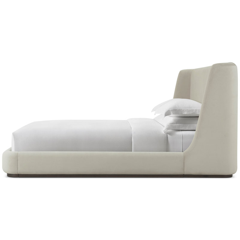 Lisbon Upholstered Wingback Bed