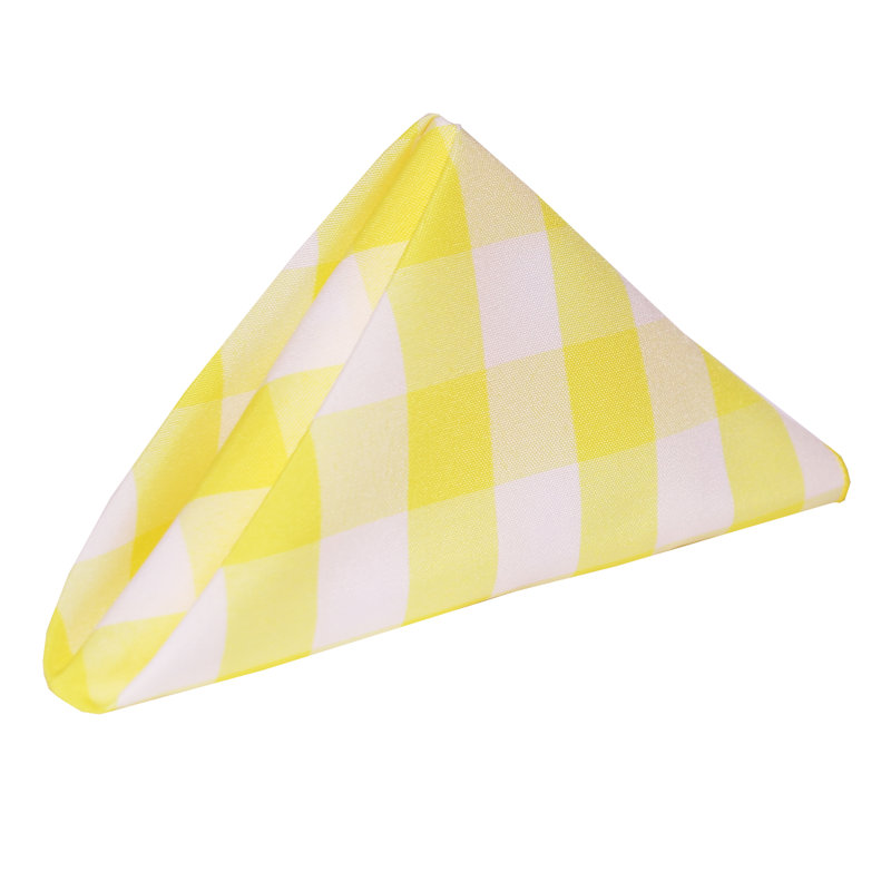 Ensemble de serviettes 36 pièces, Citron / blanc, 17 po x 17 po