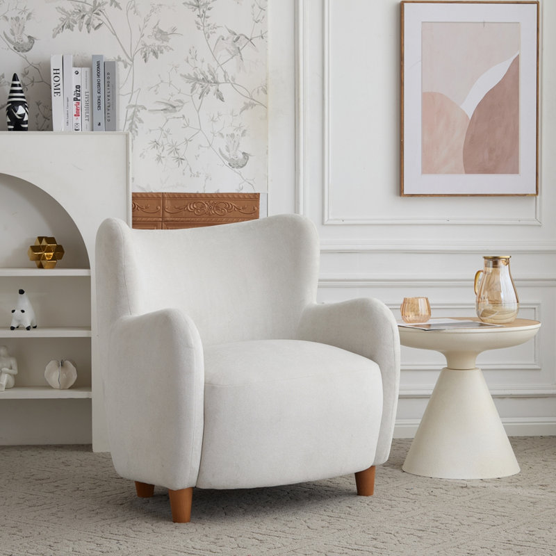 Fauteuil à oreilles, Blanc