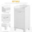 Armoire de salle de bain 31 po, panier de rangement inclinable blanc, rangement, espace supplémentaire, utilisation des espaces inutilisés, panier stable 31 po, debout, coins ajoutés,