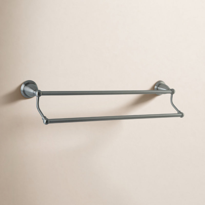 Kingston Brass Heritage 18-Inch Dual Towel Bar, Brushed Nickel