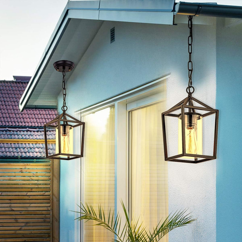 Luminaire suspendu d'extérieur 12,5 po câblé