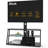 Black Tempered Glass Tv Stand With Multi Adjustment For 32 - 65 Inch Tvs Multi-Functional Options And Practicality