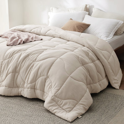 Bedsure Oversized King Down Alternative Duvet Insert – Linen Ultra-Soft, Prewashed, All-Season Comforter with 4 Tabs