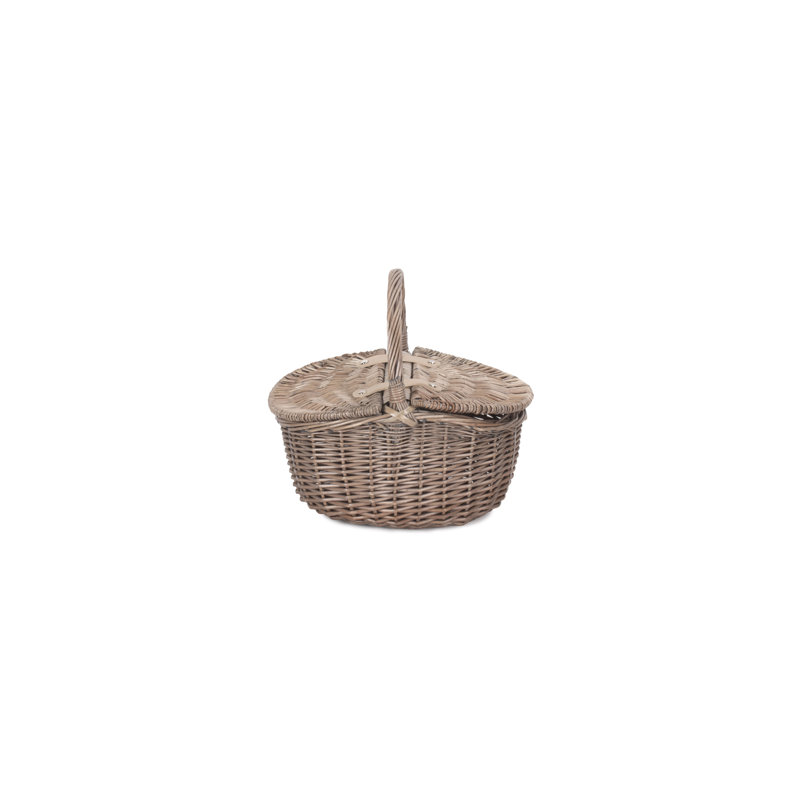 Wicker Oval Picnic Hamper Basket