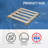 Heavy-Duty 2-Way Entry Wooden Pallet - 23.5x23.5x2.25”, Industrial-Grade Hardwood Shipping Pallet, Durable, Reusable, Stackable, Easy to Handle, Commercial Use as a Floor-Pallet, 20 Pack