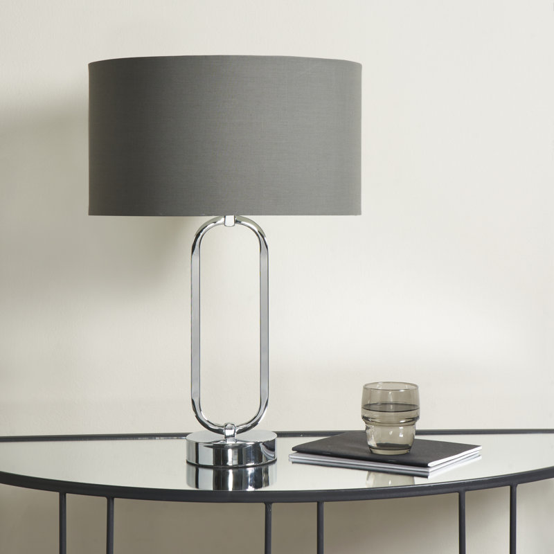 Louen Metal Table Lamp, Grey