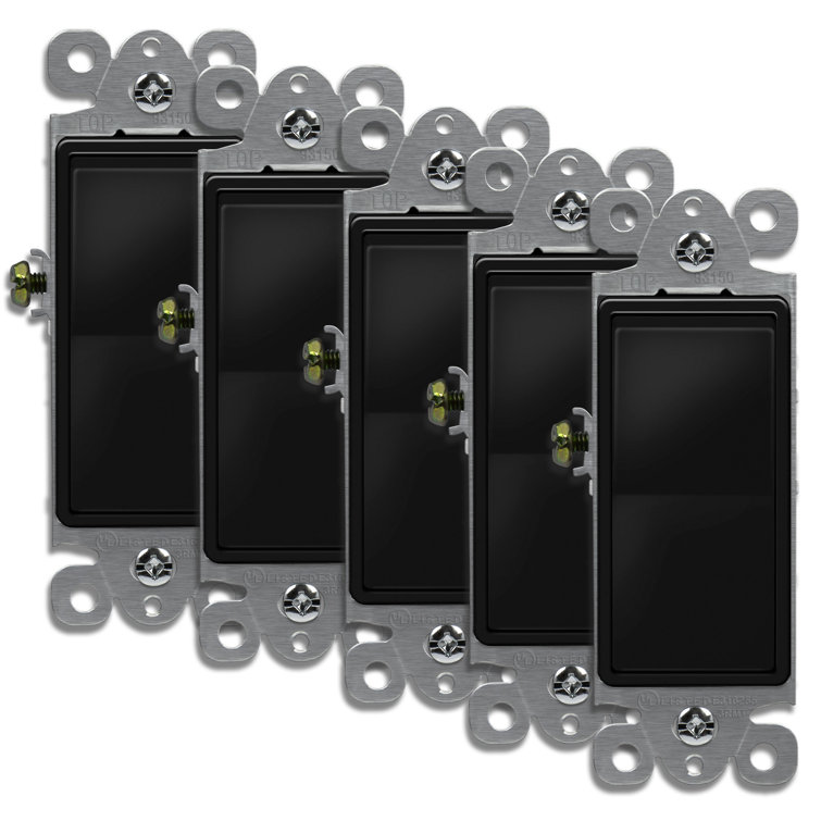15-Amp 3-Way Rocker Light Switch