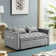55.2'' Velvet Convertible Loveseat Sleeper Sofa with Adjustable Backrest, Pull-Out Bed and Pillows