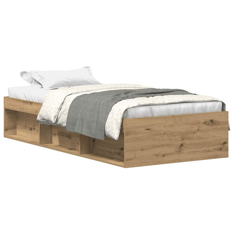 Afriani Storage Bed, Single (3'), Artisan Oak