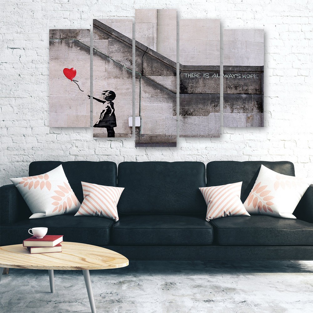 Leinwandbild Banksy Balloon Girl