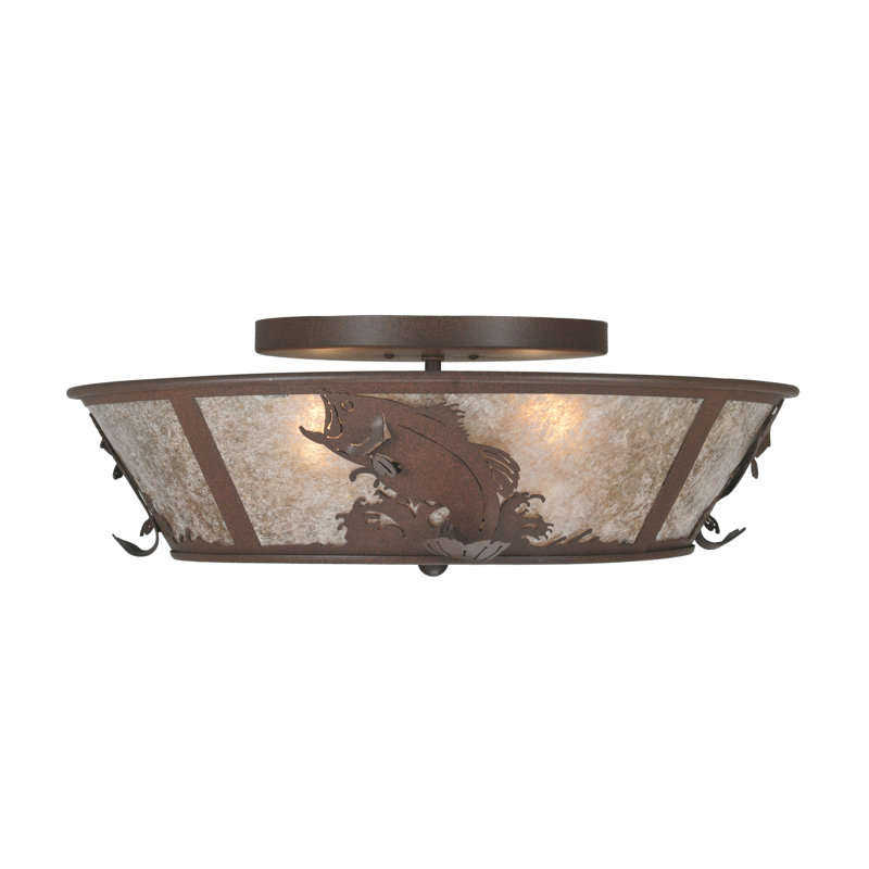 Rustic Lodge 4 - Light Flush Mount