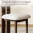 Modern Fully Assembled Dining Chairs Set Of 6, Faux Leather, Beige, Brown Solid Wood Legs-166215050