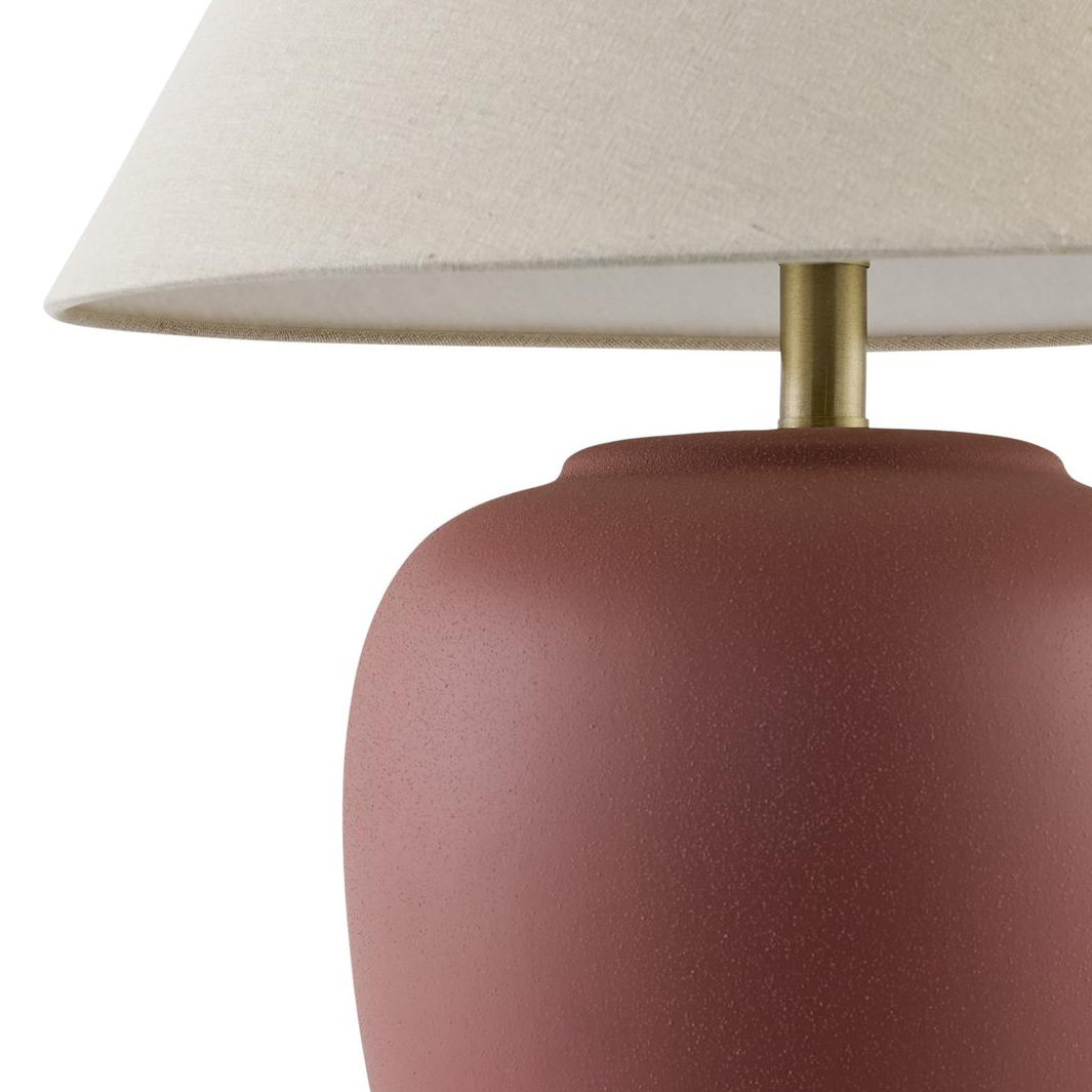 Eustacia Ceramic Table Lamp, Red