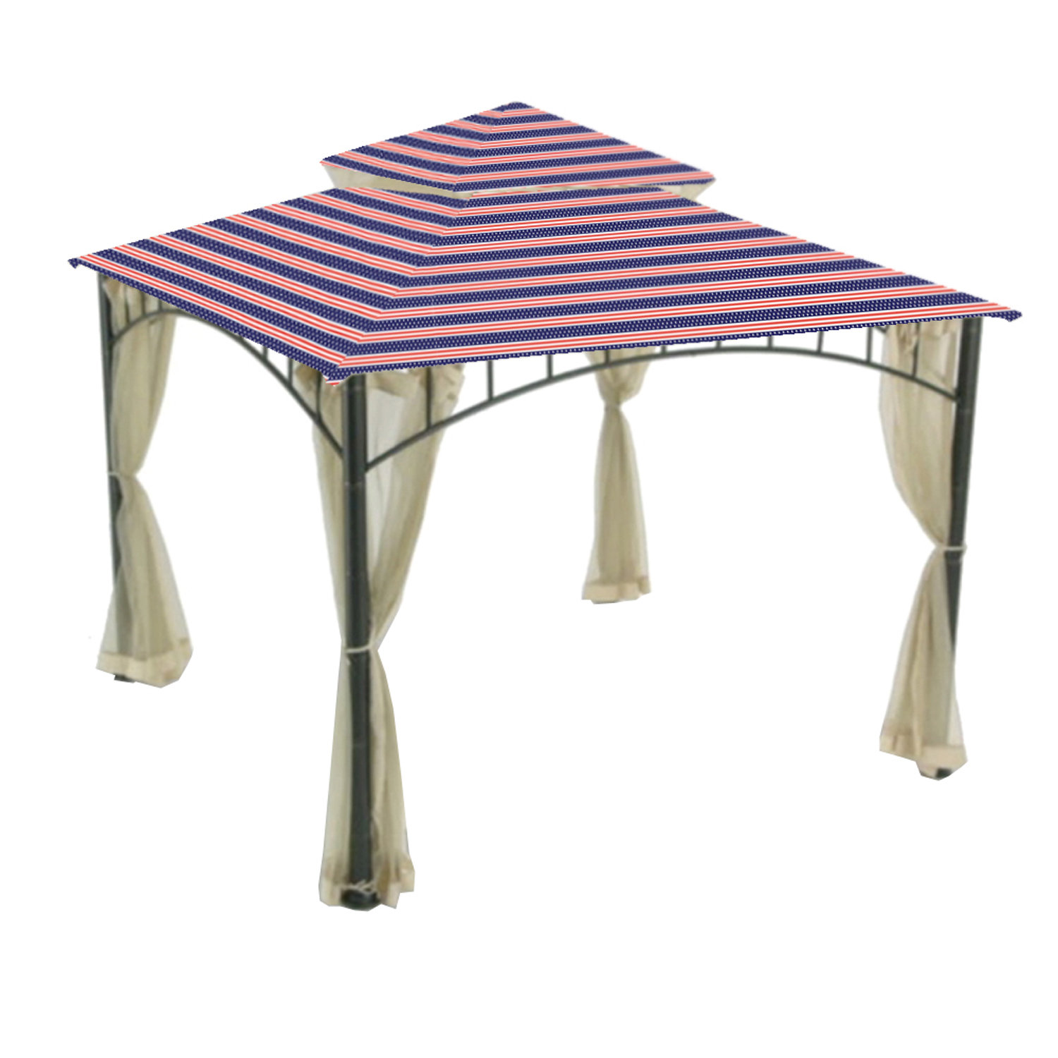 Garden Winds Red Fabric Replacement Canopy for Gazebo Wayfair