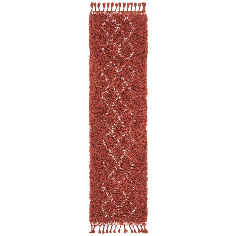 Tapis à poil long 400 po Caughfield, Tapis de couloir 2 pi x 8 pi