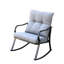 Ensemble de chaises, chaises de patio et meubles de patio gris moyen