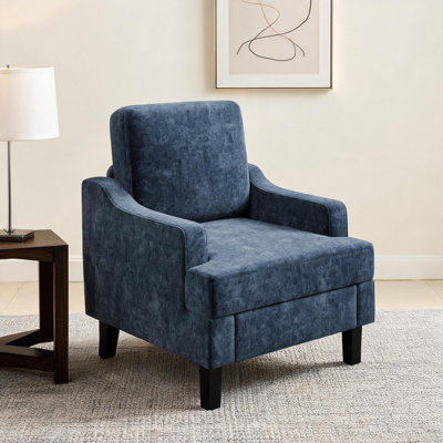 Fauteuil d'appoint en chenille, fauteuil de lecture rembourré