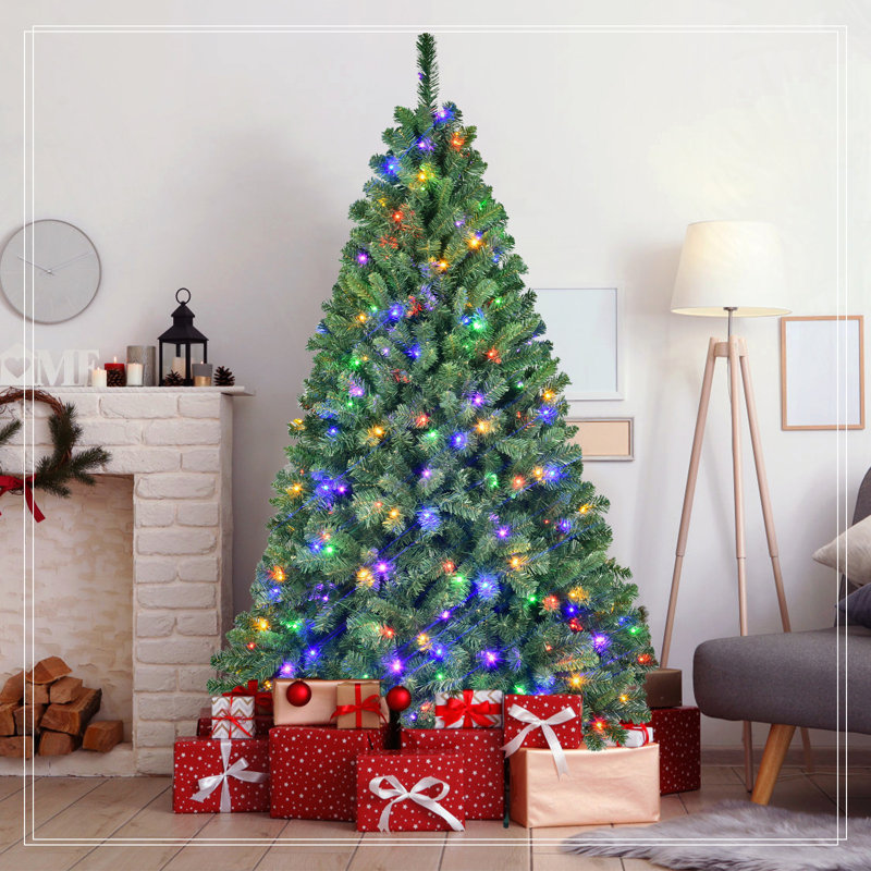 Arbre de Noël en PVC 6 pi avec 280 lumières DEL WiFi Music Sync, 6"