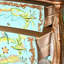 Armoire décorative peinte